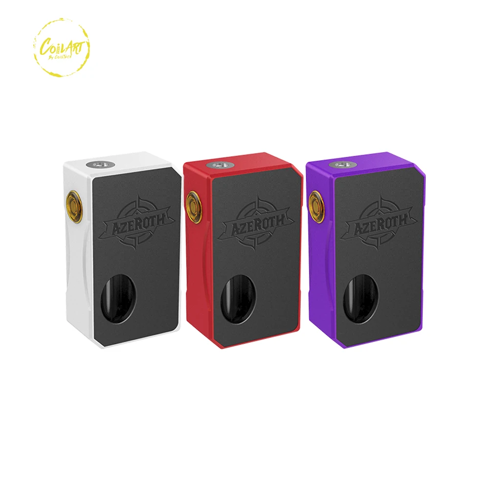 

Original CoilART Azeroth Squonk Box MOD 7ml Capacity vape mod fit 20700/21700/18650 battery E Cigarette for 510 tank atomizer