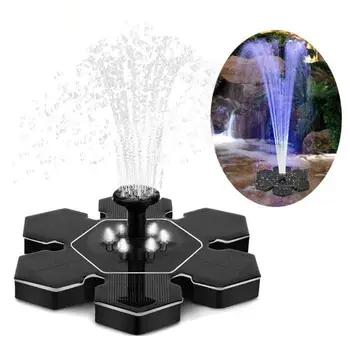 

Snowflake LED Solar Fountain Outdoor Garden Pool Pond Water Pump Waterfall Decor water pump will work for 4 hours at same time