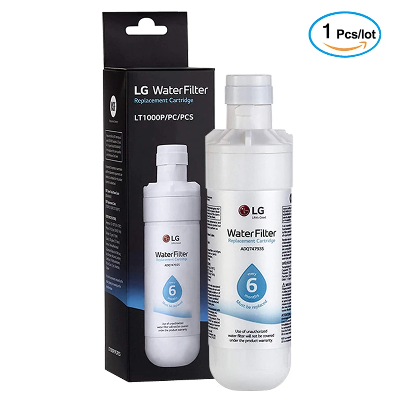Recambio de filtro de refrigerador LG LT1000P, ADQ74793501, ADQ74793502, MDJ64844601, Kenmore 46-9980, 9980, 1 paquete