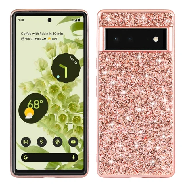 Sparkle - Funda para teléfono compatible con Google Pixel 7A 2023 con  bonito diseño flexible de mármol, protección de cuerpo completo, TPU suave