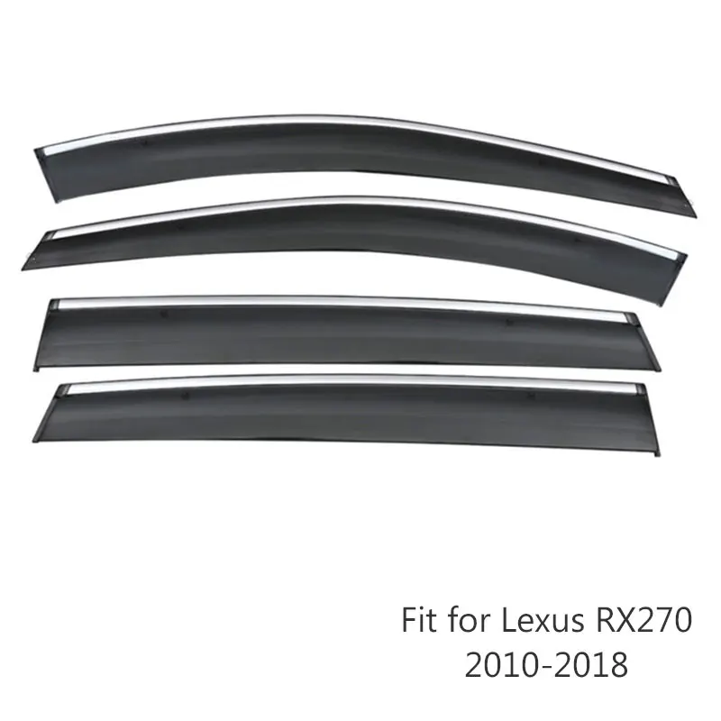 EALEN для Lexus RX270/RX350 2010 2011 2012 2013 ABS автомобильные аксессуары 4 шт./1 Набор дыма козырек на ветровом стекле - Цвет: RX270 RX350 10-18