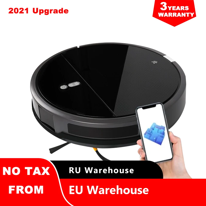Robot Vacuum Cleaner Map Navigation,Wet Mopping,Disinfect,2200Pa Suction,Smart Memory ,WiFi App,Electric WaterTank