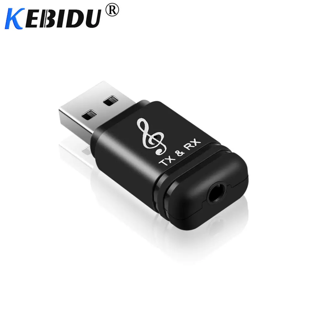 Kebidu Bluetooth 5,0 передатчик приемник 3,5 мм HIFI стерео AUX Bluetooth приемник адаптер для автомобиля Динамик передатчик для телевизора