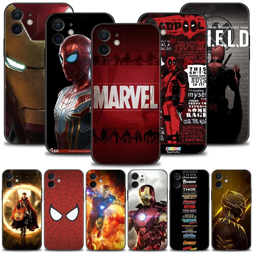 Phone Case For Apple iPhone 14 13 12 11 Pro Max 13 12 Mini XS Max XR X 7 8 Plus 6 6S SE 2020 Cover Marvel Avengers Endgame