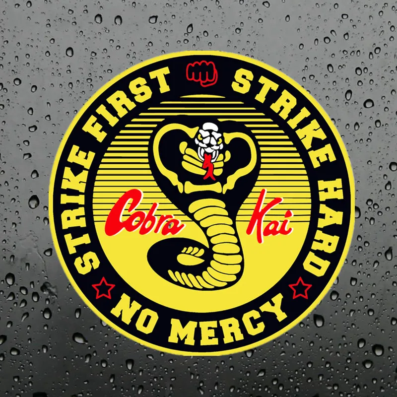 

Hot Sell Cobra Kai Big Cobra Fine Vinyl Car Stickers Camper Sticker Decal Waterproof Accessories for JDM SUV RV VAN