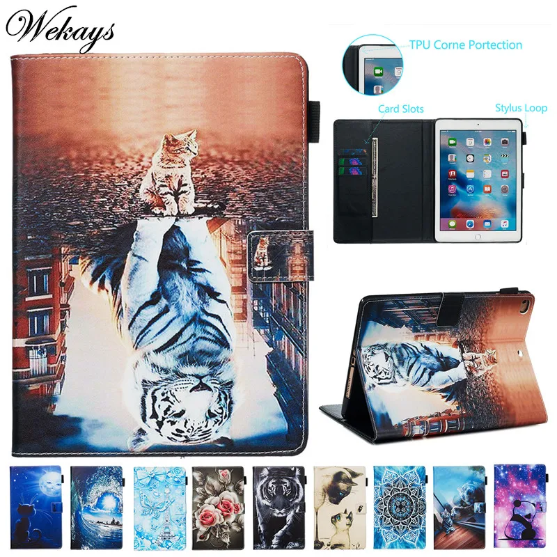 

Coque For Apple Ipad Air 2 Ipad 6 A1566 A1567 Cartoon Leather Smart Fundas Case For Ipad Air 2 Ipad6 Cover Cases sFor Ipad Air2