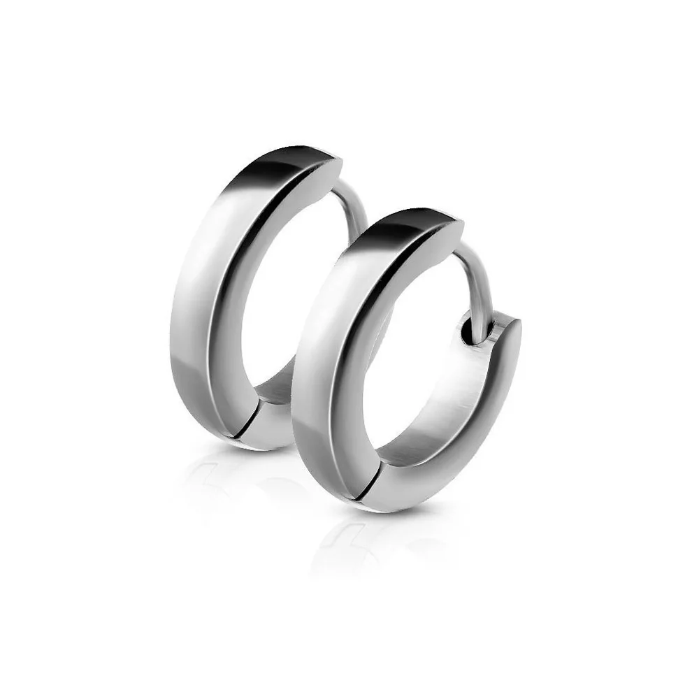 Silver Серьги из нержавеющей стали для женщин и мужчин Brincos Pendientes хирургические металлические серьги-гвоздики серьга Brinco сережки orecchini Kolczyki - Окраска металла: Silver
