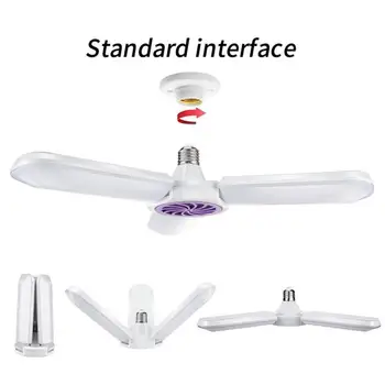 

180 LED E27 Mosquito Repellent Killer Ceiling Lamp 40W Three-Blade High Brightness Home Warehouse Workshop Folding Light