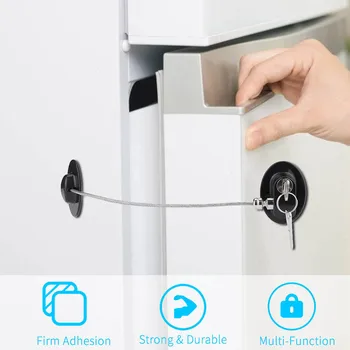

Refrigerator Lock Fridge Lock with keys Freezer Lock with Strong Adhesives Home improvement Hand Tools Dropshipping #20