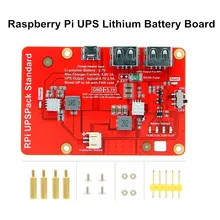 Высокое качество зарядное устройство щит батарея Плата расширения Raspberry Pi UPS литиевая батарея плата для Raspberry Pi 3B+/3B/4B