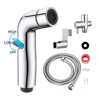 

High Pressure Toilet Handheld Bidet Sprayer Shower Faucet Ducha Cleaner Adjustable Spraying Gun for Bathroom Shower Head