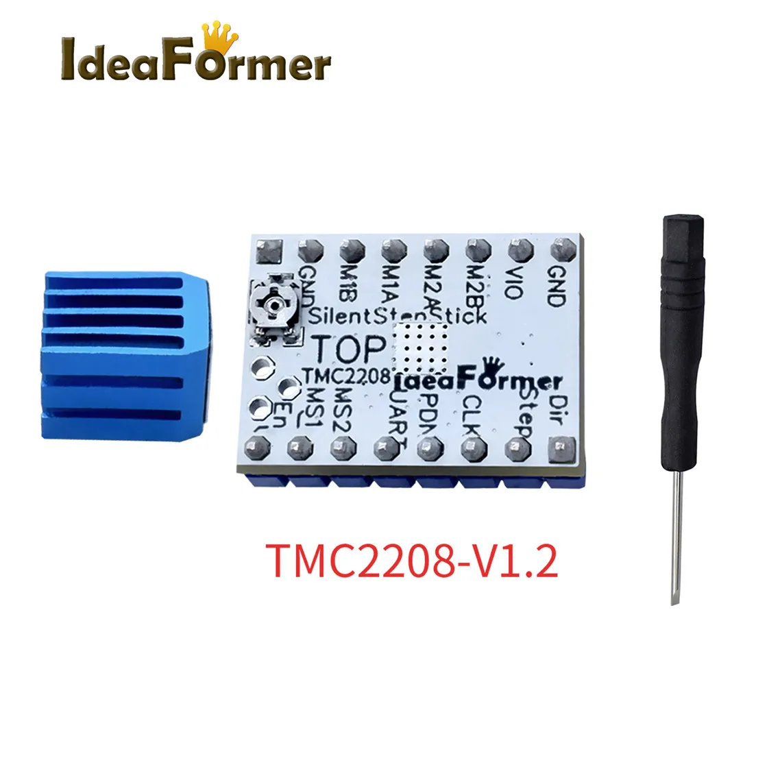 1/2/4/5Pcs Stepper Motor Driver TMC2208 TMC2209 TMC2130 V1.2 SPI Silent 3D Printer StepStick Protection Superior Performance head printer 3D Printer Parts & Accessories