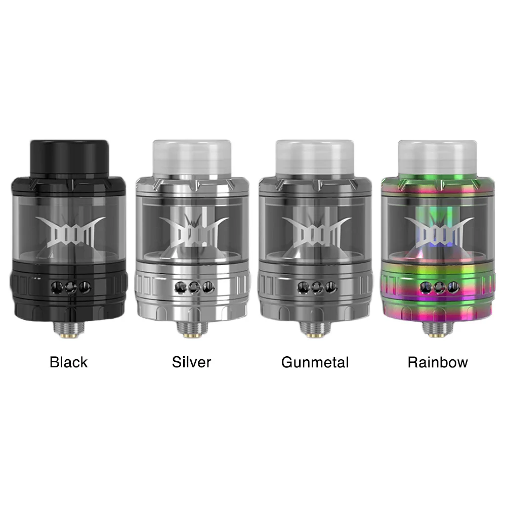 Атомайзер Damnvape Doom RTA 4 мл испаритель для вейпа 26 мм система 3D потока жидкости