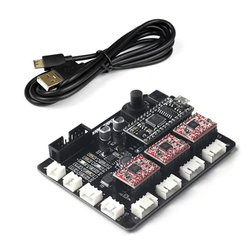 

Hot XYZ 3 Axis Stepper Motor Driver Controller Board Control Panel For DIY Laser Engraver