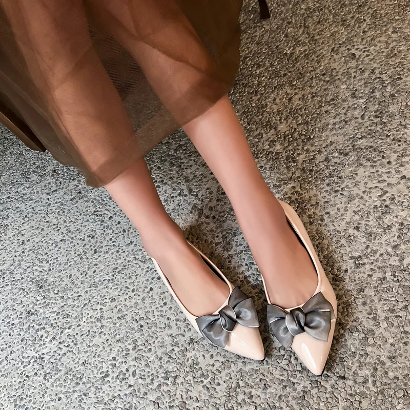 

2019 Spring New Style WOMEN'S Shoes Spring Network Red Shoes Women's Fashion Bow Shoes Moccosins Elevator WOMEN'S Casual Shoes