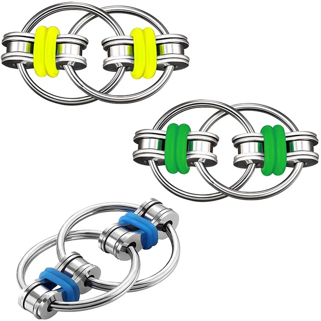 Decompression Chain Bicycle Chain Anti-stress Key Ring Hand Spinner Finger Fidget Autisme Autismo Flipo Flip Anxiety Antistress 2