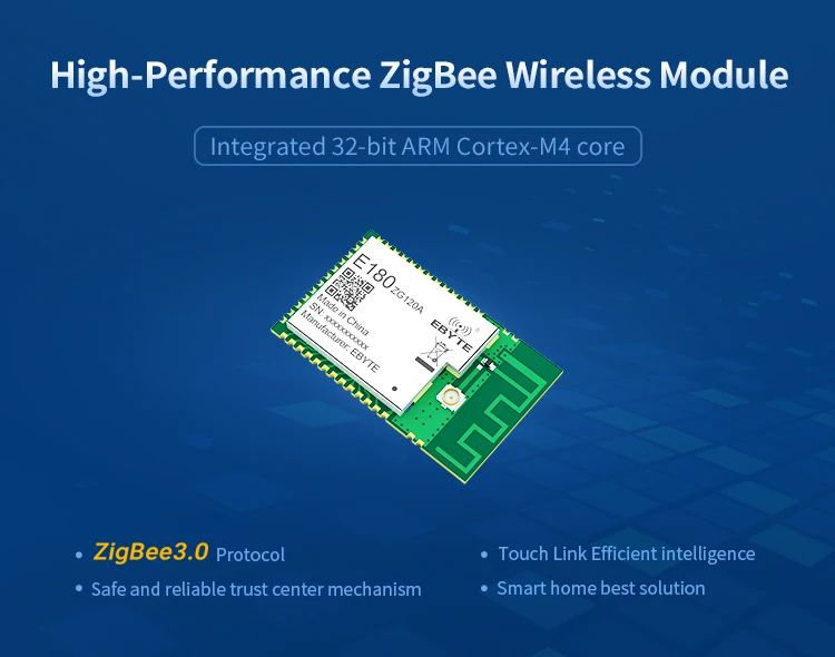 ZigBee 3,0 модуль EFR32MG1B чип 20dBm ввода-вывода Порты и разъёмы 2,4 ГГц Беспроводной трансивер E180-ZG120A PCB IPEX 32-битный процессор ARM Cortex-M4 PA