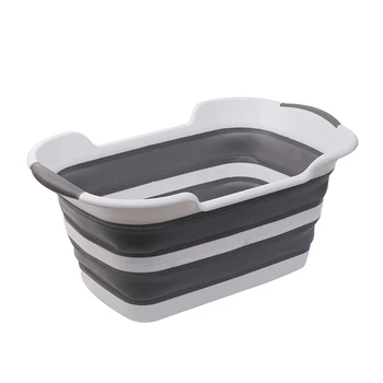 

19L Laundry Basket Dirty Clothes Basket Folding Portable Basket Laundry Bathroom Accessories Clothes Hamper Home Storage Washing