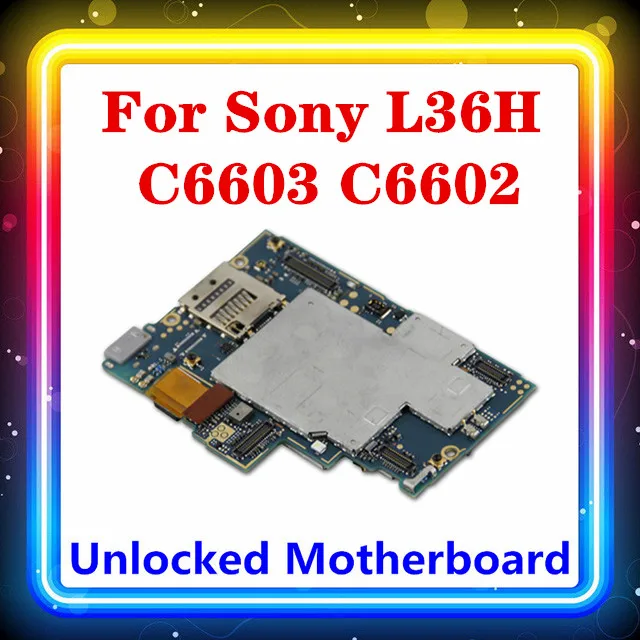 Для Sony Xperia Z L36h C6602 C6603 материнская плата оригинал для с чипами Android