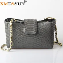 XMESSUN дизайнерская сумка на плечо из искусственной кожи под змеиную кожу питона, женская сумка, модная сумка