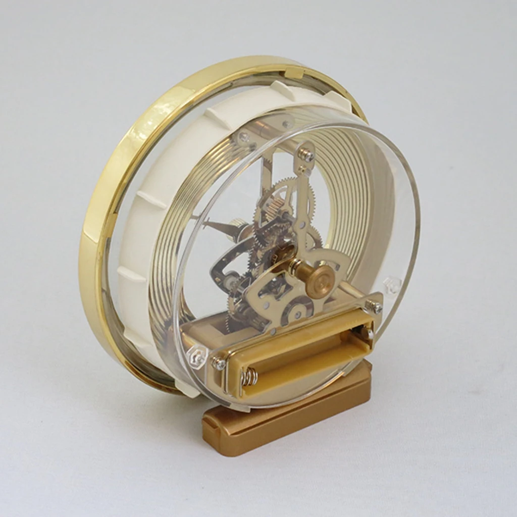 

1/16 Inch Gold Skeleton Clock Insert with Gold Bezel, 103mm Dial, Roman Numeral, Quartz Movement