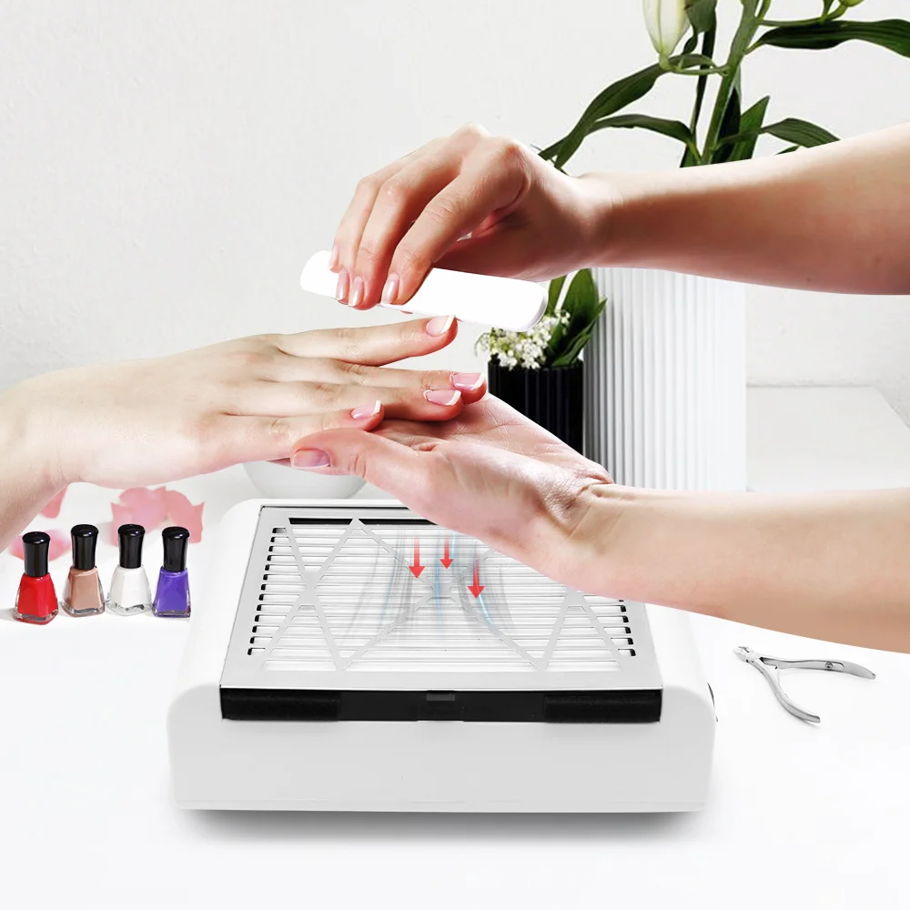  Nail Dust Collector Vacuum Cleaner Manicure Salon Nail Art Dust Suction Machine with Strong Power F