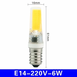 4 - Pack LED Light Bulbs - 3W/6W COB Spotlight, Chandelier, Cold/Warm White (Warm white)