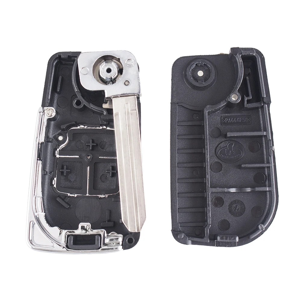 Dandkey 3 кнопки Fob для Toyota Camry Corolla Prado RAV4 Vios Hilux, Yaris дистанционный ключ откидной складной чехол для ключей Замена
