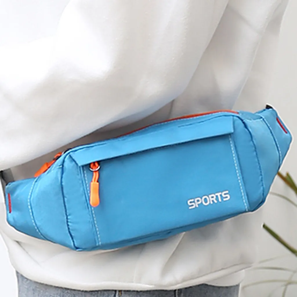 Для мужчин и женщин Простой Досуг Мода Спорт Фитнес поясные сумки кошелек грудь путешествия касса ремень рок Мальчики Девушка сумка# R15