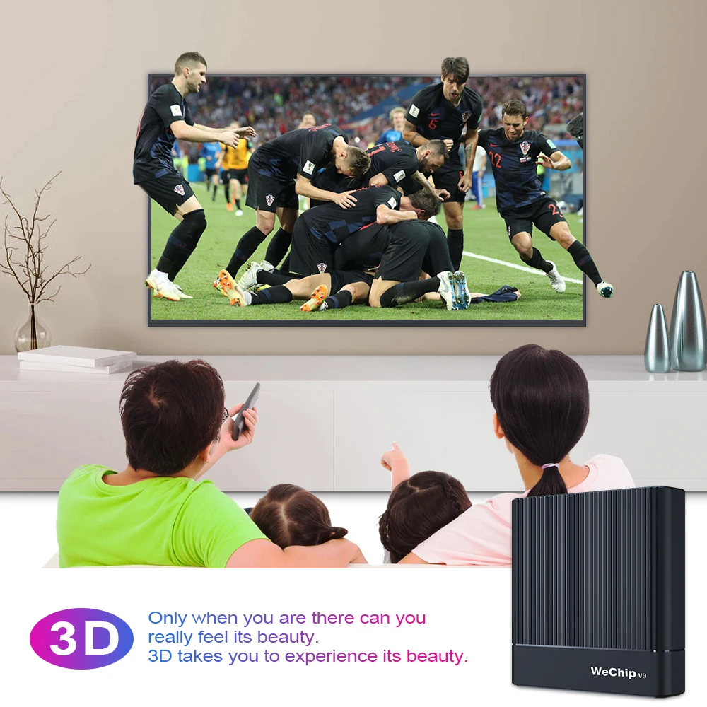 10PCS Wechip V9 Android 9.0 TV BOX Amlogic S905X3 DDR3 4GB RMB 2.4G/5G Wifi Bluetooth 4.0 Set Top Box Smart Media Player