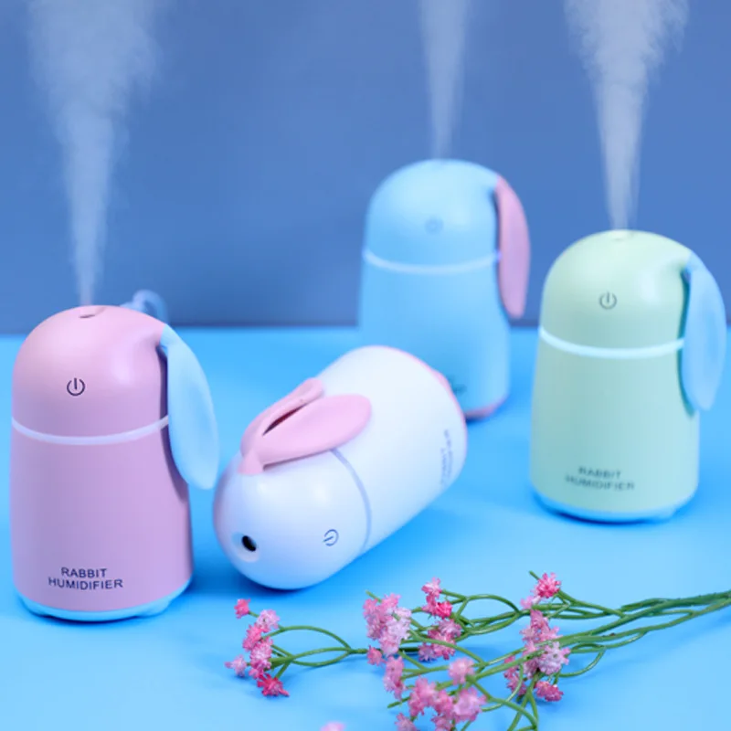 

Cute Pet Rabbit Humidifier Desktop Mini Car Mounted USB Office Indoor Mute Atomizer Creative Gifts Customizable