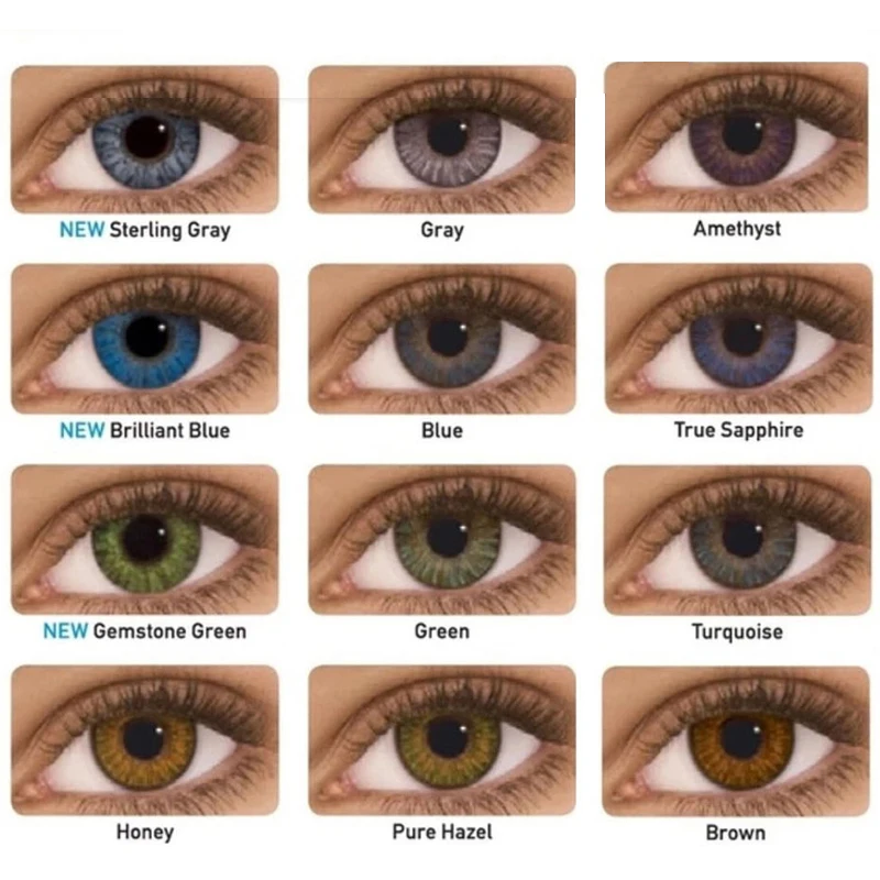 GoMaxiyGirl- 2 unids/par, Series de 3 tonos, lentes de contacto de colores para ojos, lentes de ojo coloreado, contactos de Color