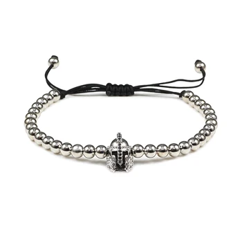 

Charm Braided Copper Beads Bracelet Bangle Jewelry Adjustable Pulseira Men Women Bracelets helmet Wrist lover Special gif