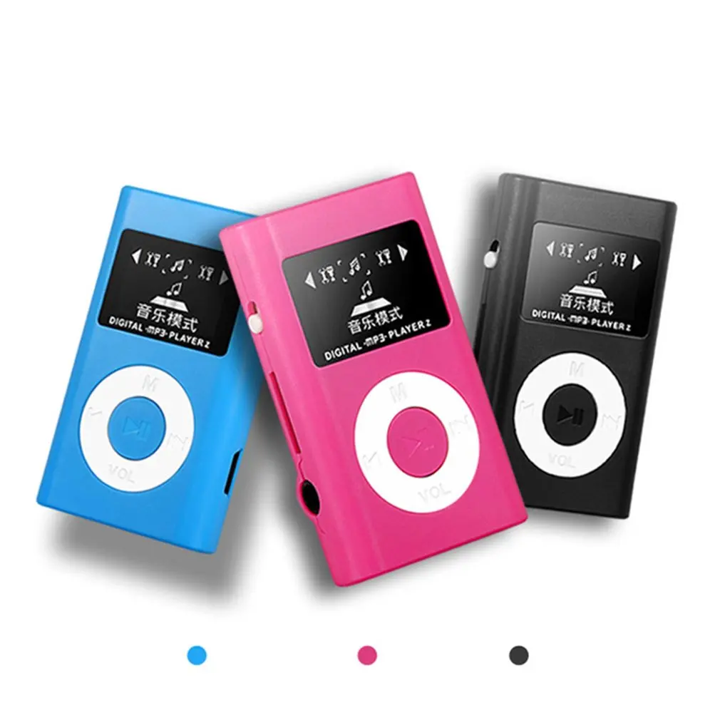 Портативный мини mp3-плеер цветной пластиковый корпус с ЖК-экраном Поддержка Tf карты Наушники Музыка Медиа Автономный/костюм новое поступление