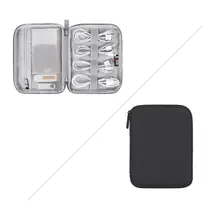 Полиэфирная дорожная цифровая сумка для хранения с защитой от царапин, чехол-органайзер для внешнего аккумулятора, жесткий диск, u-диск, карта памяти, данные