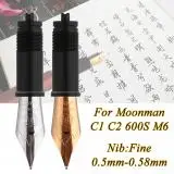 

Portable Point Replaceable Fountain Pen Nib Tip Extra Fine Writing Luxury Metal School Leakproof For Moonman C1 C2 600S M6