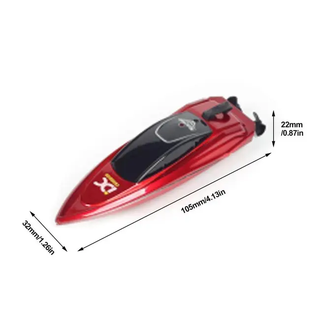 Mini 5km/h RC Racing Boat High Speed Ship Remote Control Boats Toy Low Battery Alarm Capsize Recovery Gifts For Boys Girls 6