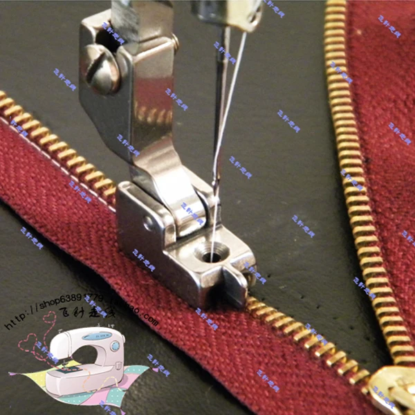 

2PCS Industrial sewing machine parts electric flat stealth zipper stitch sewing machine small zipper press foot guide plate