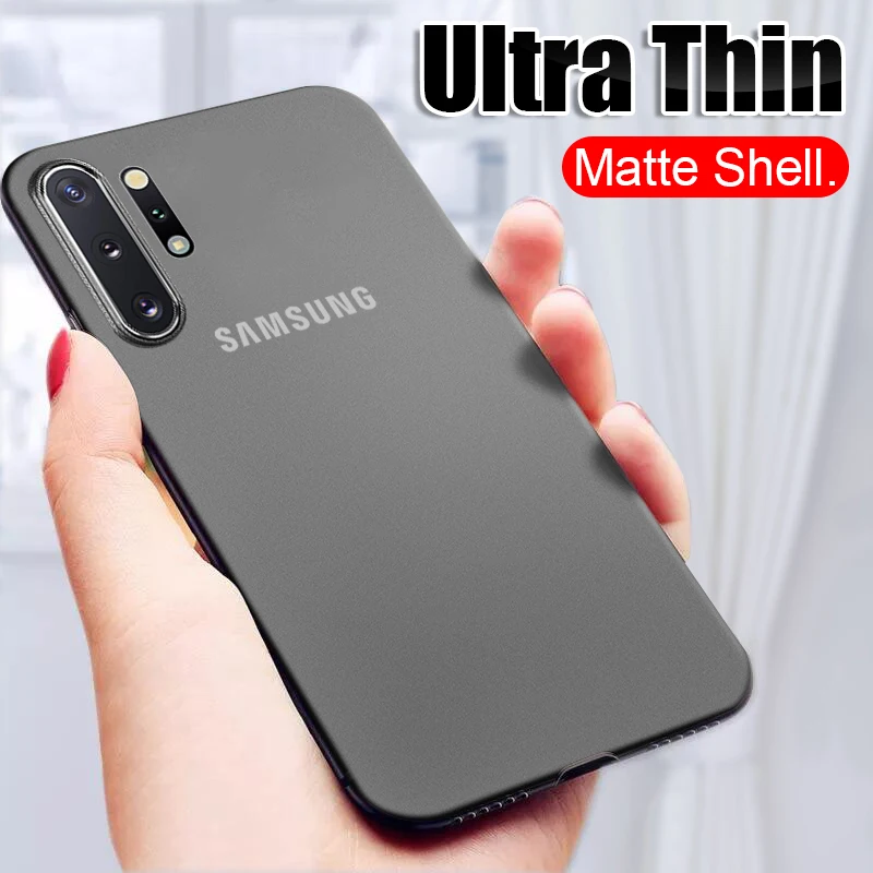 0,3 мм ультра тонкий матовый чехол для телефона samsung Galaxy Note 10 Pro 8 9 S8 S9 S10 PLus S10E тонкий PP полный Чехол бампер чехол s Coque