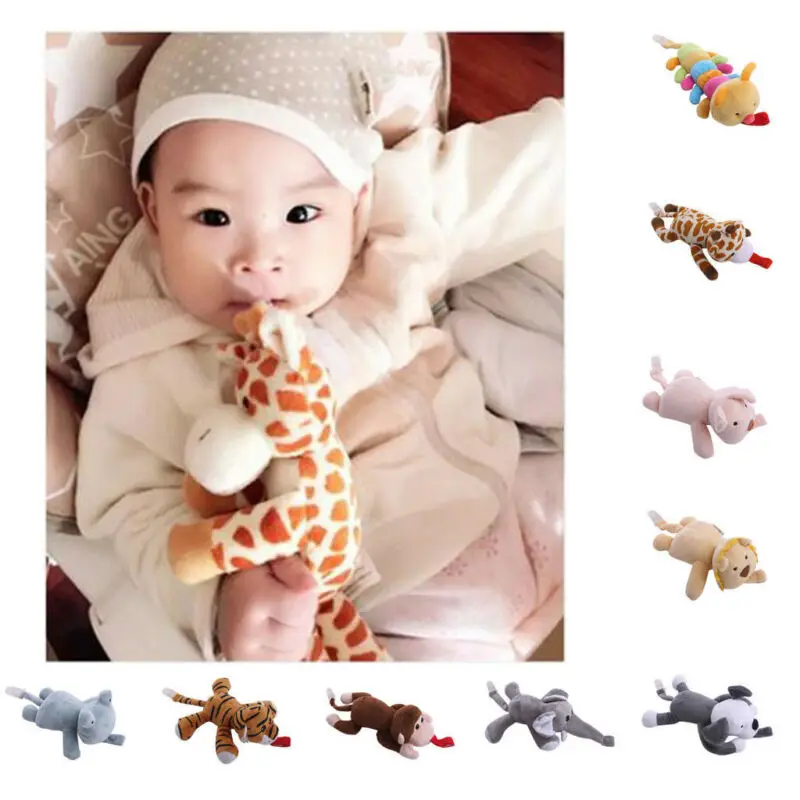 Pudcoco Large doll Baby Boy Girl Dummy Pacifier Chain Clip Plush Animal Toys Soother Nipples Holder (not include Pacifier) | Мать и