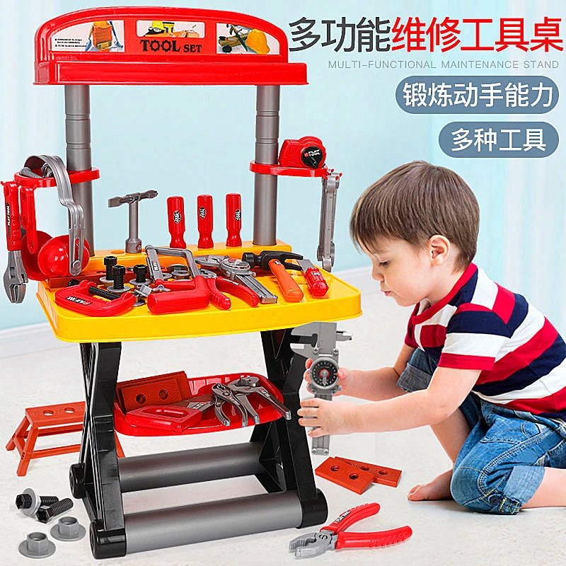 

Kids Toolbox Kit Educational Toys Simulation Repair Tools Toys Drill Plastic Game Learning Engineering Puzzle Toys Gifts For Boy