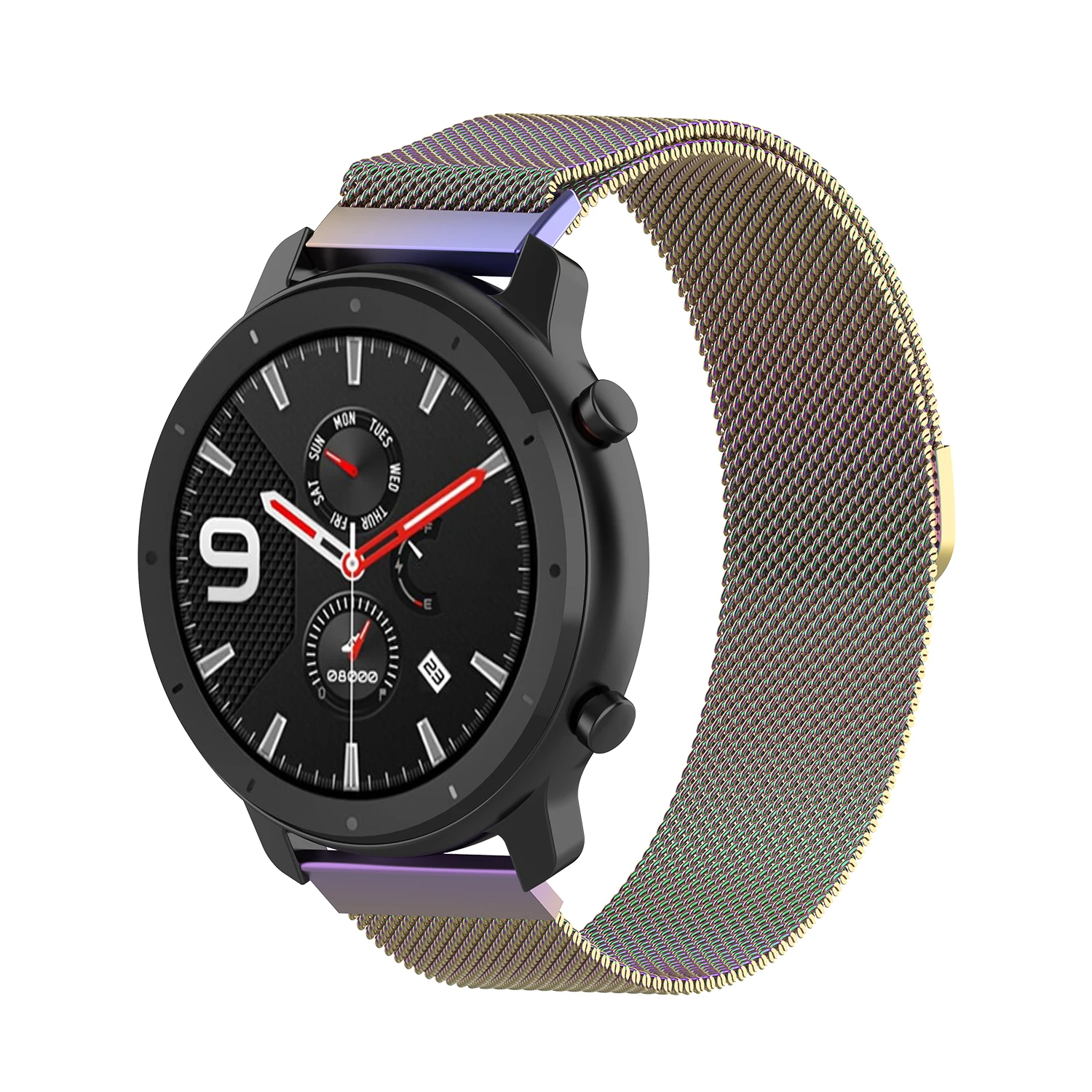 Для Amazfit GTR 47 мм/Amazfit Pace Миланская петля браслет из нержавеющей стали ремешок 22 мм для Ticwatch E2/huawei Watch 2 Classic