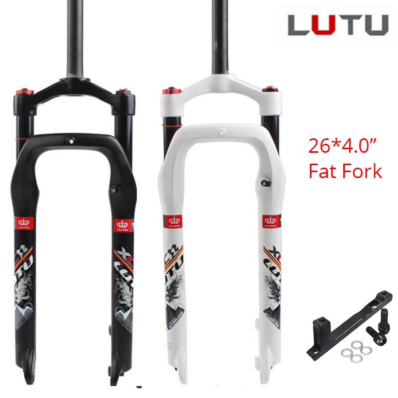 

MTB Suspension Fork 26" Locking Fat Bike Air Bicycle Supention Forks 135mm for 4.0" Tire120mm Travel Snow Mountain Bike Fork