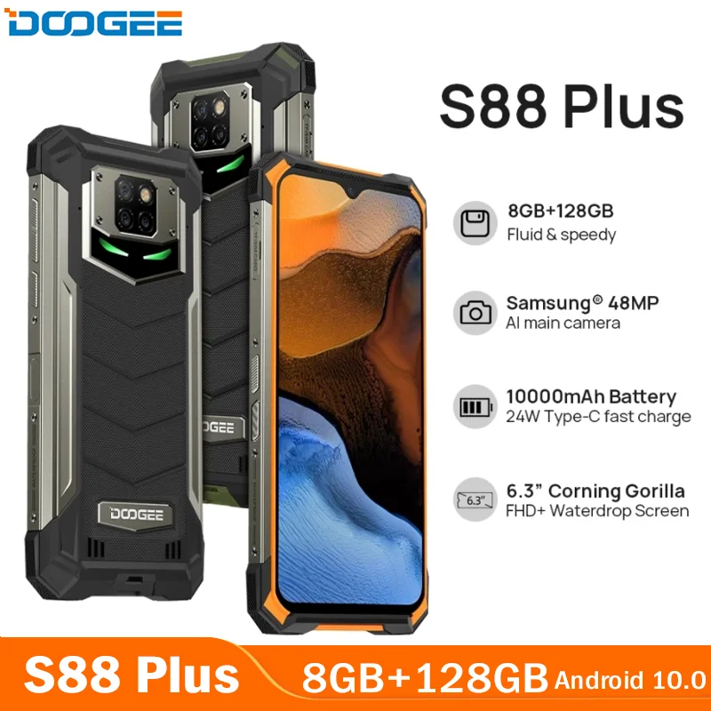 Buy Doogee S88 Pro with 10000mAh Battery - Rugged Smartphone Online Store