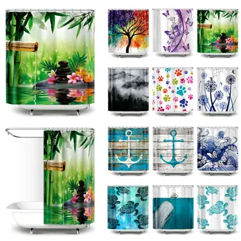 

72" x 72" Waterproof Fabric Bathroom Bath Shower Curtain Decor with