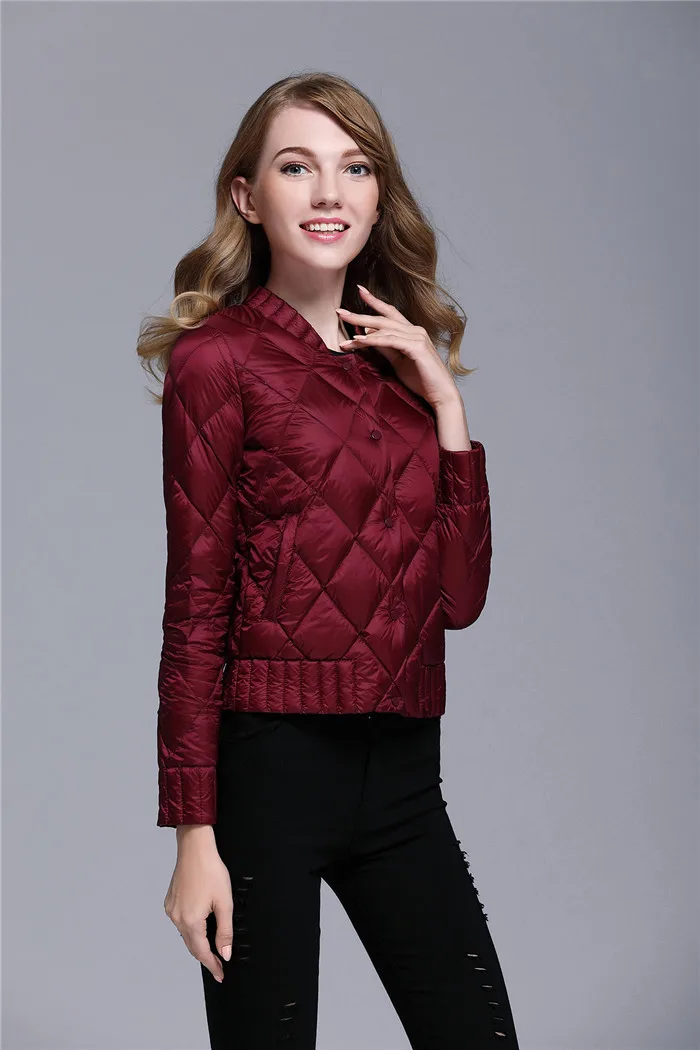 Plus Size 3XL Winter Ultra Light White Duck Down Jacket Women Warm Short Down Coats Female Slim Outerwear