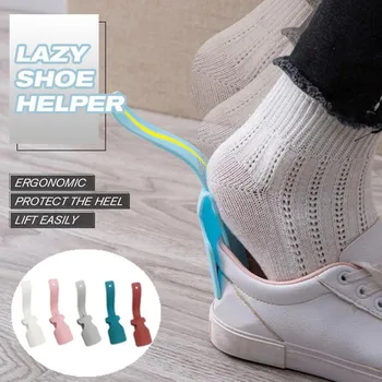 

4Pcs/2Pcs/1Pc Lazy Shoe Helper Portable Sock Slider Handled Shoe Horn Shoe Lifting Helper Easy Shoe Lifter Flexible Sturdy Slip