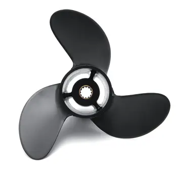 

Outboard Propeller 7.8 x 8 For Tohatsu/Nissan/Mercury 4-6HP 3R1W64516-0 / 48-812950A02 Black Aluminum 12 Spline Tooth Propeller