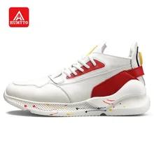 Humtto Мужская прогулочная обувь из натуральной кожи для бега на открытом воздухе, кроссовки для скейтбординга, Модные дышащие легкие