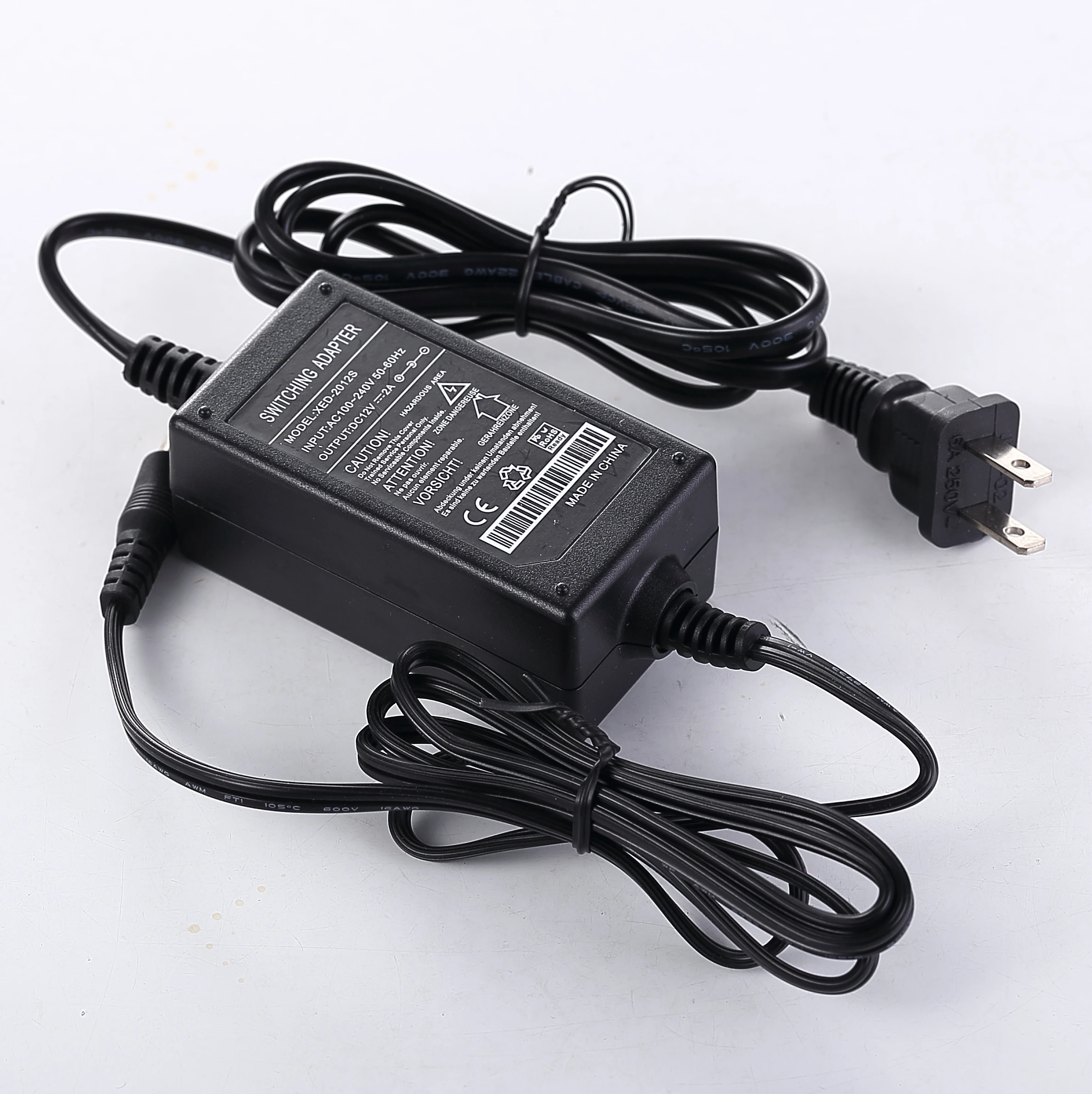 

Power Supply Adapter DC12V 2A Professional For CCTV Security Camera US/ EU/ UK/ AU Plug